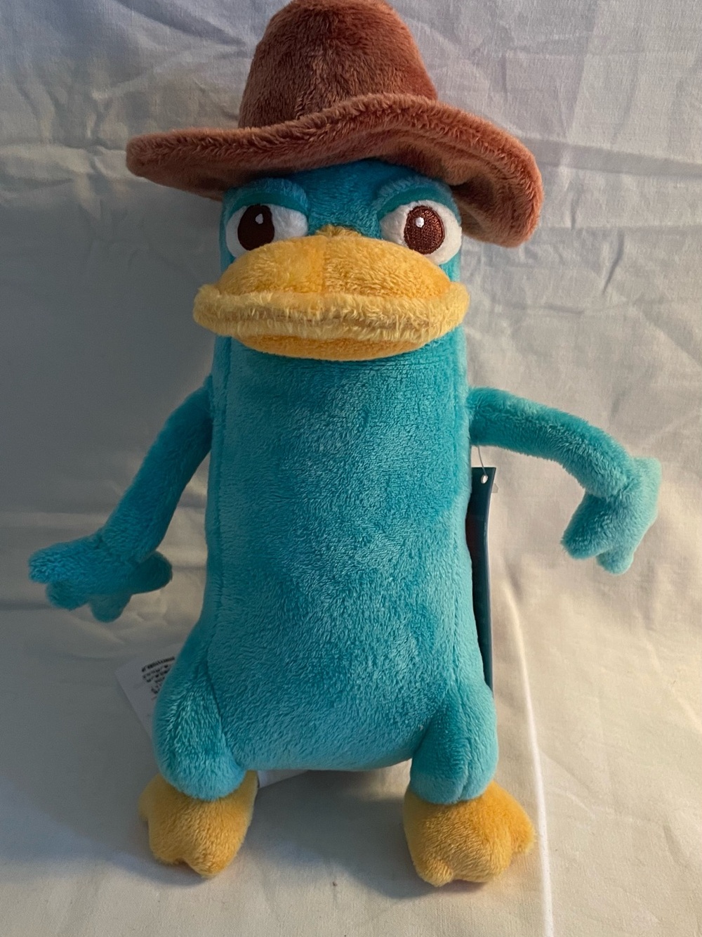 NWT Vintage Disney Plush Perry Platypus in Teal with Yellow and Orange Accents - Picture 10 of 12